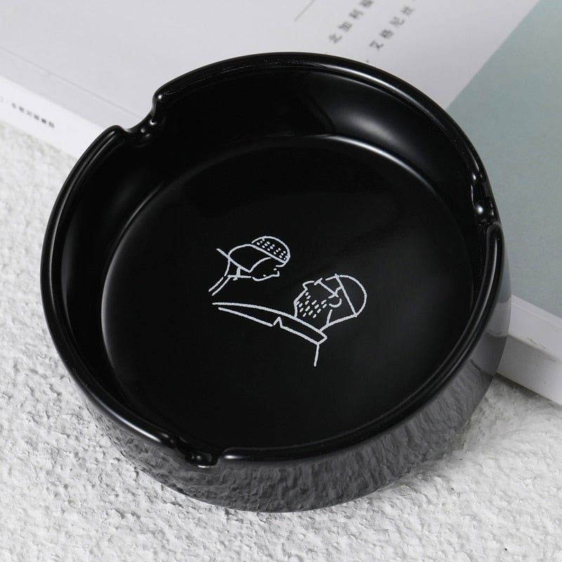 Black and White Ashtray - Ashtray Club