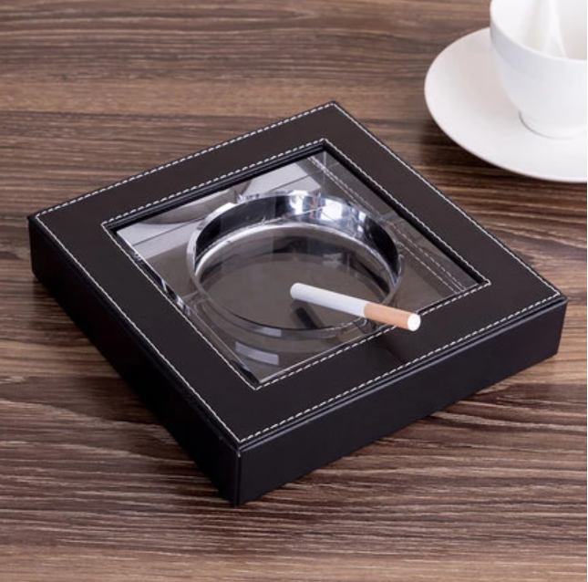 Large Glass Ashtray - Ashtray Club