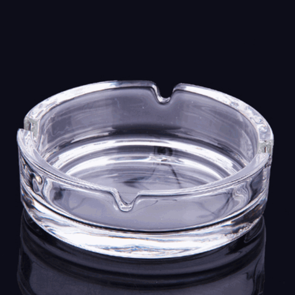 Round Glass Ashtray - Ashtray Club